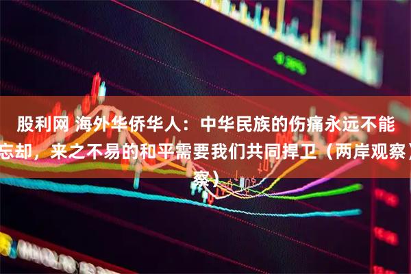 股利网 海外华侨华人：中华民族的伤痛永远不能忘却，来之不易的和平需要我们共同捍卫（两岸观察）