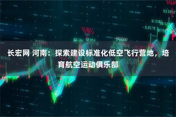 长宏网 河南：探索建设标准化低空飞行营地，培育航空运动俱乐部